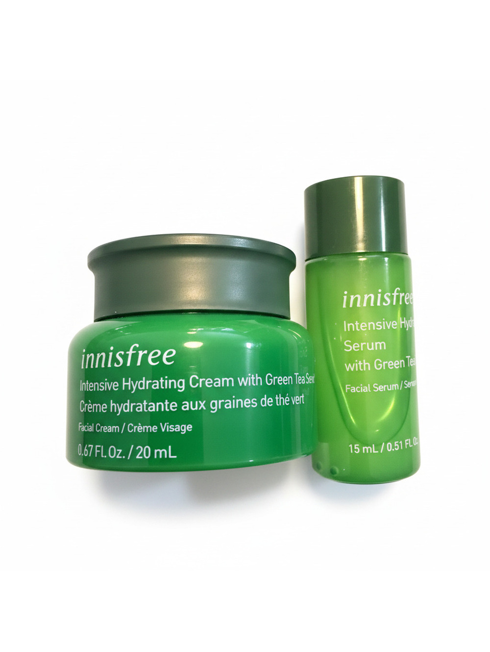 innisfree Intensive Hydrating Cream and Serum with Green Tea Set